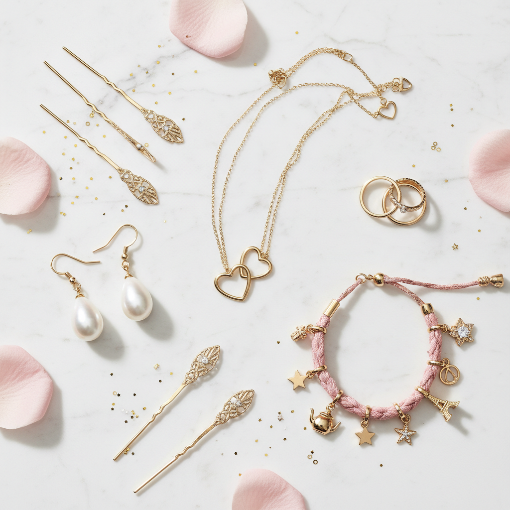 Jewelry Flat Lay