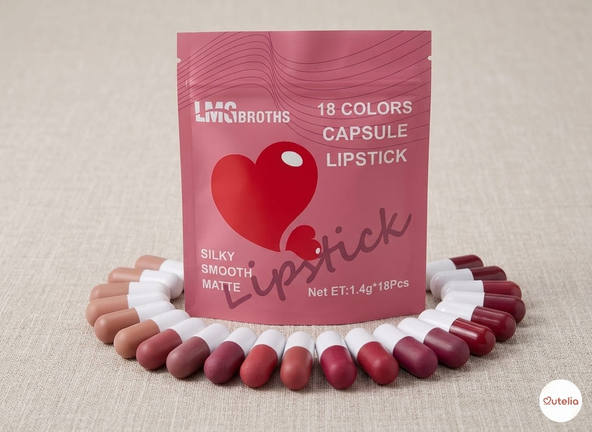 🎀 18-Shade Capsule Lipstick Set – Matte & Long-Lasting