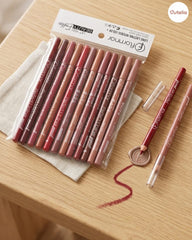 🎀 12-Piece Lip Liner Set – Long-Lasting & Highly Pigmented
