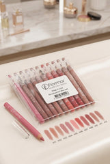 🎀 Matte Lip Liner Set – Creamy, Long-Lasting & Smudge-Proof