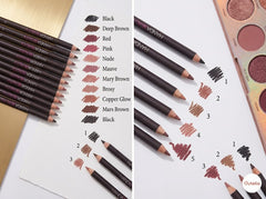 12-PC Eyeliner & Lip Liner Set – Matte, Long-Lasting & Highly Pigmented