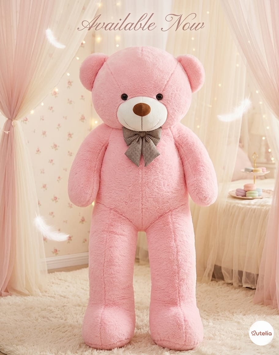 Cutelia Giant Cuddle Teddy Bear 💗 | Ultra-Soft Plush Gift
