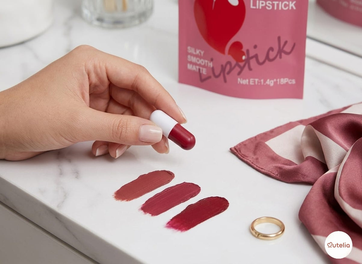 🎀 18-Shade Capsule Lipstick Set – Matte & Long-Lasting