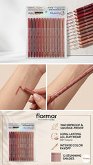 🎀 12-Piece Lip Liner Set – Long-Lasting & Highly Pigmented