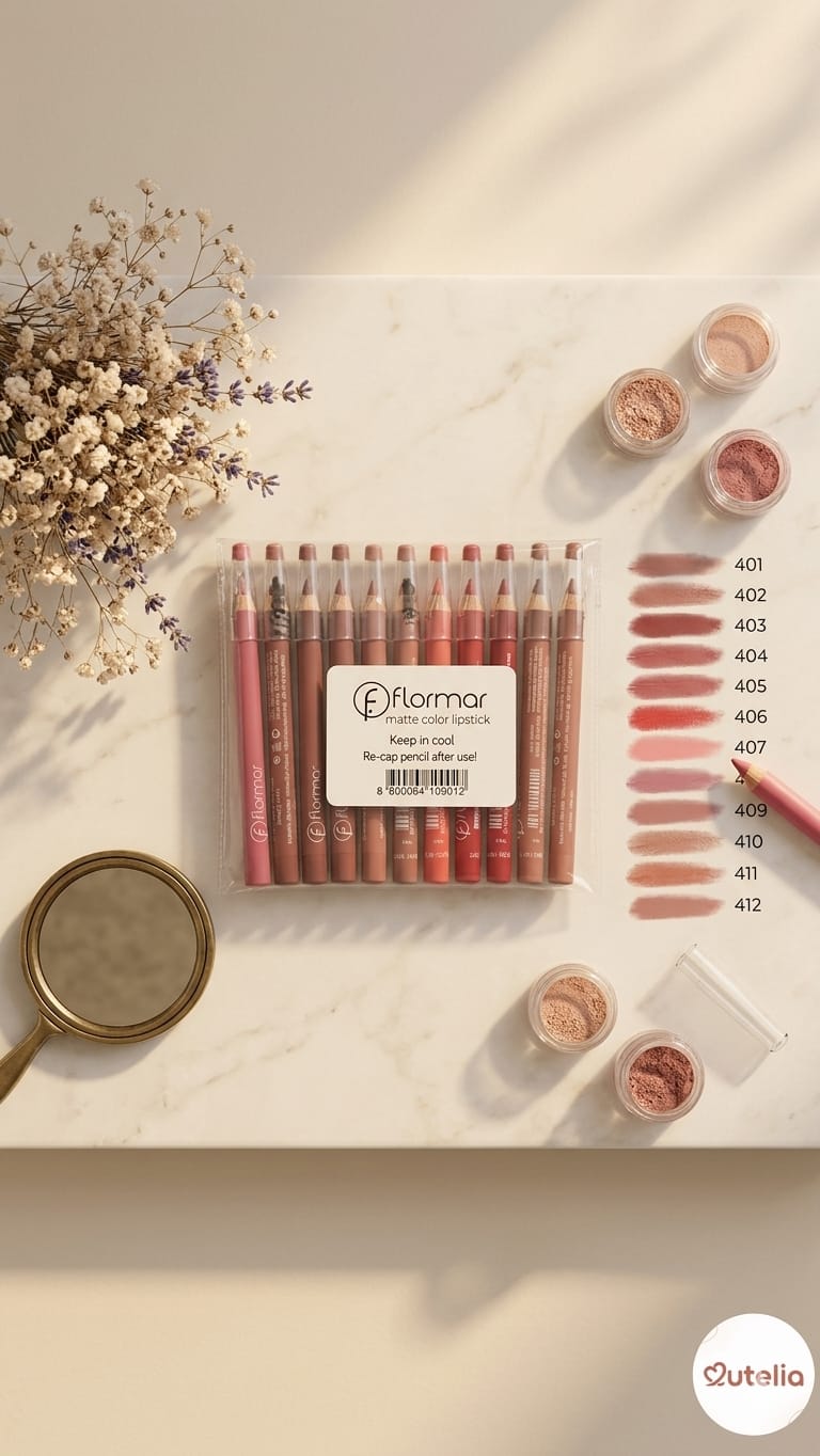 🎀 Matte Lip Liner Set – Creamy, Long-Lasting & Smudge-Proof