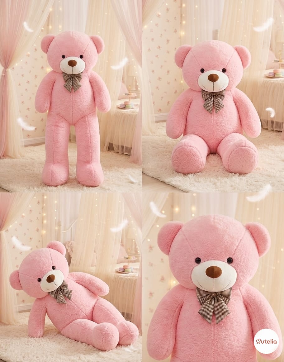 Cutelia Giant Cuddle Teddy Bear 💗 | Ultra-Soft Plush Gift