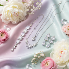 Cutelia Crystal Bloom Jewelry Set Hero