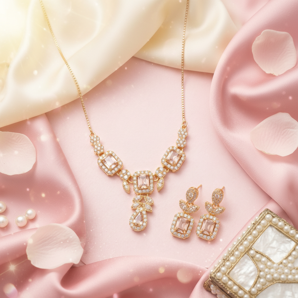 Cutelia Royal Glow Necklace Set Hero