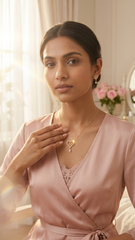 Princess Heart Sparkle Set – Crystal Necklace & Earrings Jewellery Set